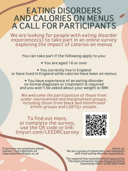 LEEDRC Calories on Menu Survey Poster